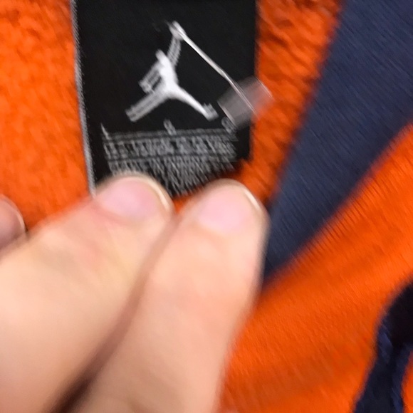 Kids Jordan Orange & Blue Jumpman Hoodie GUC L - Picture 3 of 3